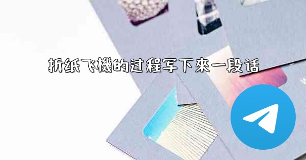 折纸飞機的过程写下來一段话