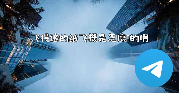 飞得遠的纸飞機是怎麼叠的啊