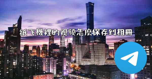 纸飞機裡的视频怎麼保存到相冊