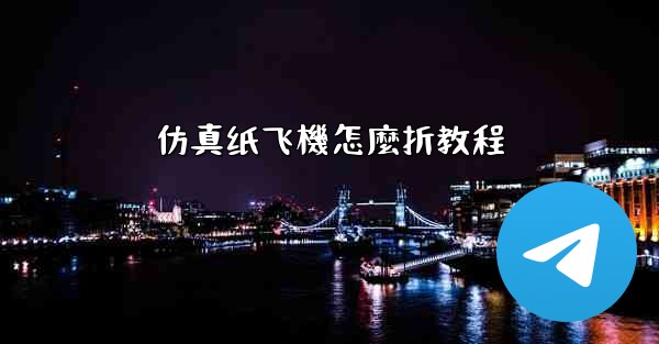 仿真纸飞機怎麼折教程