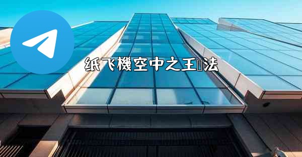 纸飞機空中之王叠法