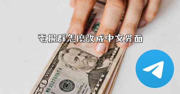 電报群怎麼改成中文界面