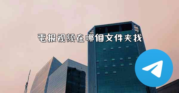 電报视频在哪個文件夹找
