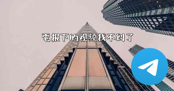 電报下的视频找不到了