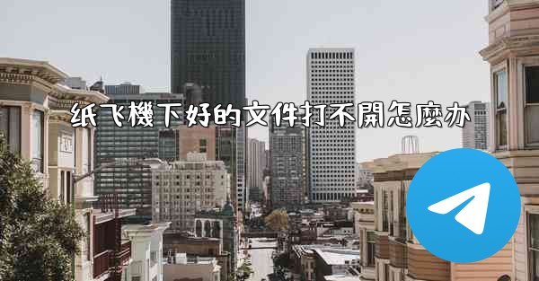 纸飞機下好的文件打不開怎麼办