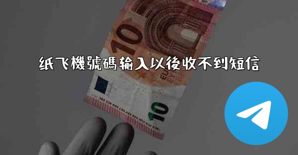 纸飞機號碼输入以後收不到短信