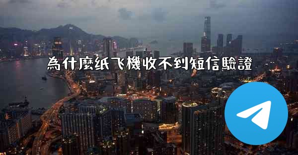 為什麼纸飞機收不到短信驗證