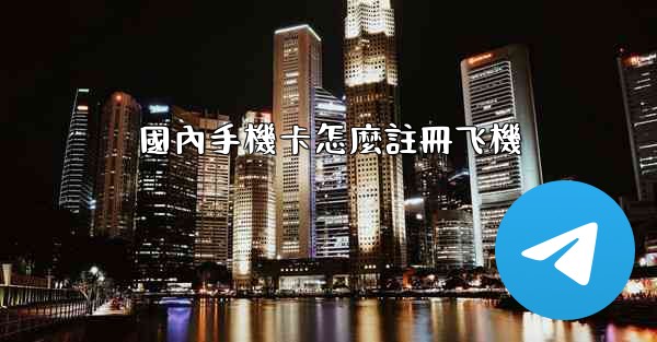 國內手機卡怎麼註冊飞機