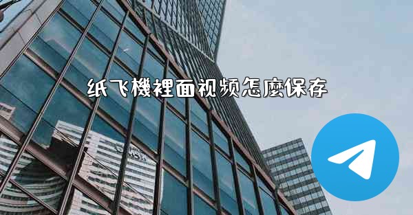 纸飞機裡面视频怎麼保存
