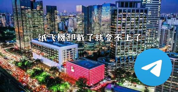 纸飞機卸載了就登不上了