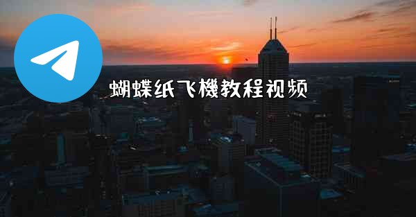 蝴蝶纸飞機教程视频