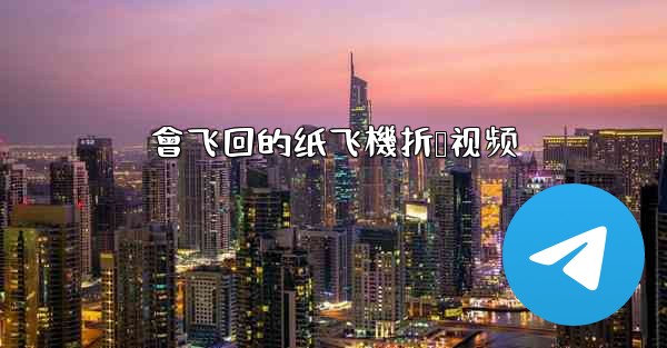 會飞回的纸飞機折叠视频