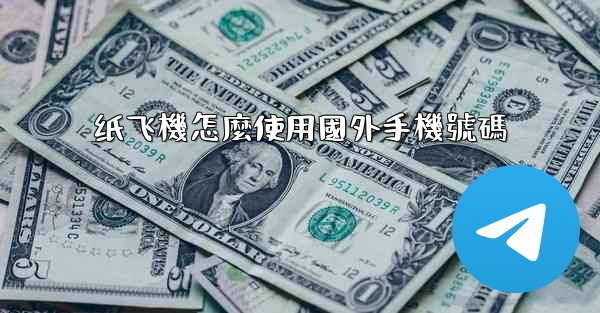 纸飞機怎麼使用國外手機號碼