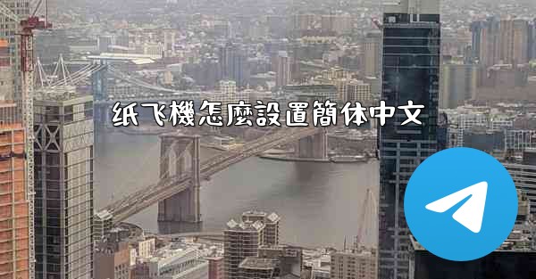 纸飞機怎麼設置簡体中文