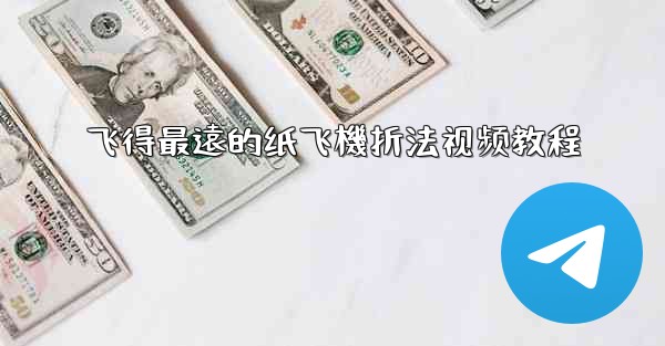 飞得最遠的纸飞機折法视频教程