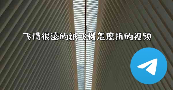 飞得很遠的纸飞機怎麼折的视频