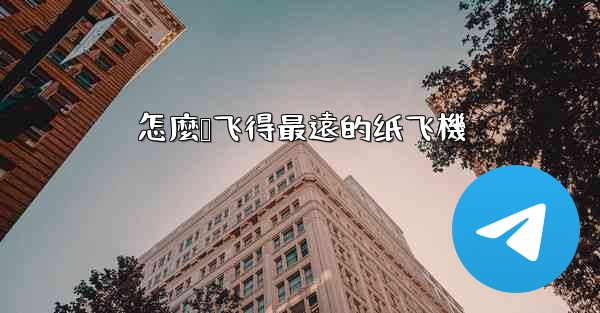 怎麼叠飞得最遠的纸飞機