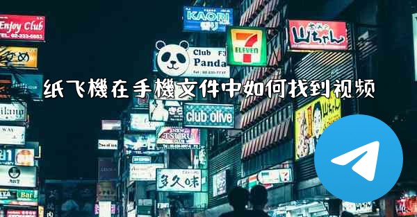 纸飞機在手機文件中如何找到视频