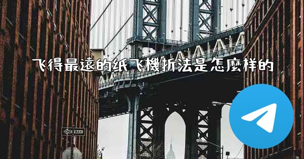飞得最遠的纸飞機折法是怎麼样的