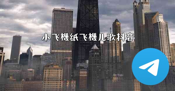 小飞機纸飞機儿歌抖音