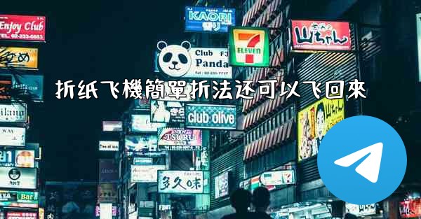 折纸飞機簡單折法还可以飞回來