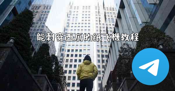 能刺穿西瓜的纸飞機教程