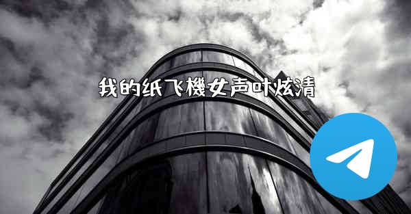 我的纸飞機女声叶炫清