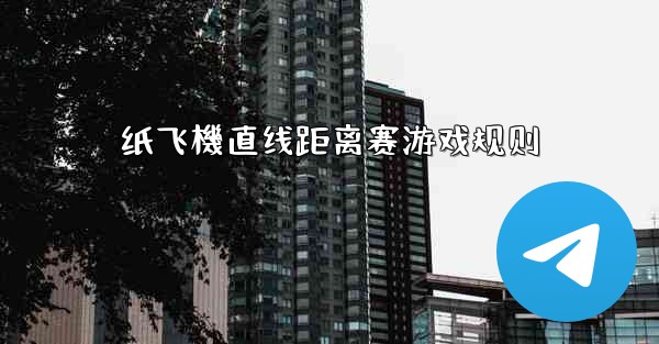 纸飞機直线距离赛游戏规则