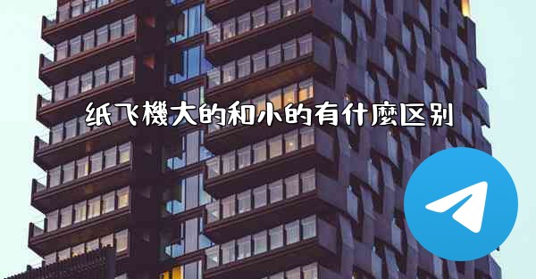 纸飞機大的和小的有什麼区别