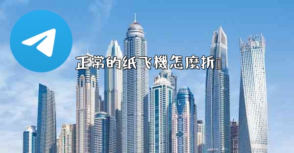 正常的纸飞機怎麼折叠