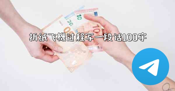 折纸飞機过程写一段话100字