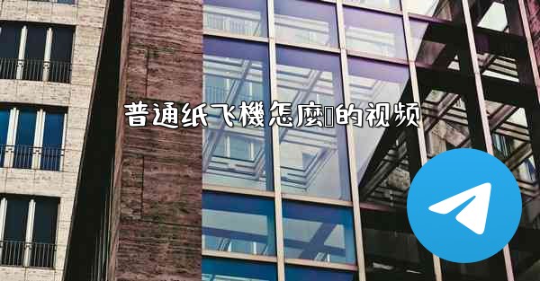 普通纸飞機怎麼叠的视频
