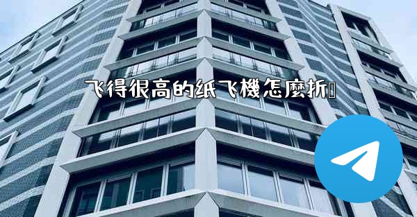 飞得很高的纸飞機怎麼折叠