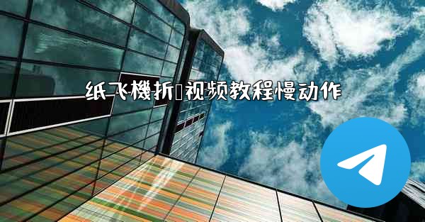 纸飞機折叠视频教程慢动作