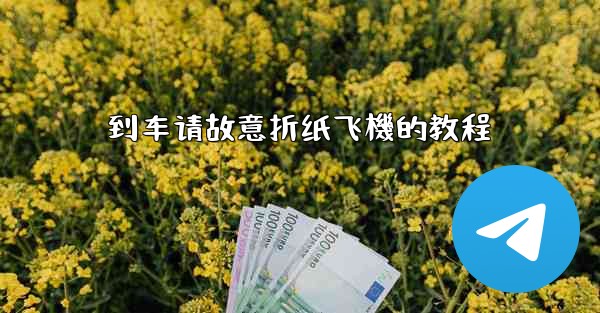 到车请故意折纸飞機的教程