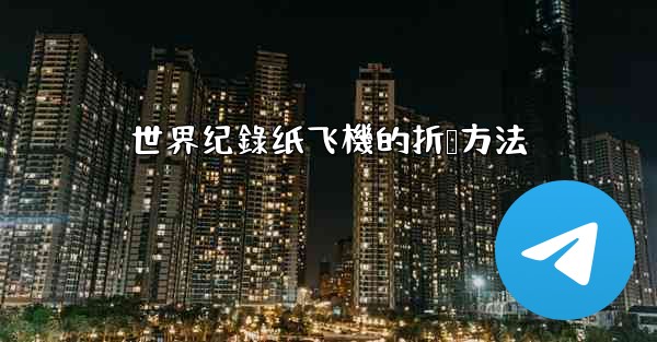 世界纪錄纸飞機的折叠方法