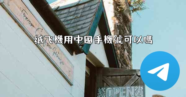 纸飞機用中國手機號可以嗎