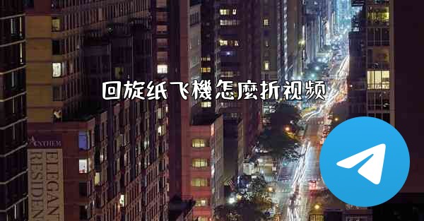 回旋纸飞機怎麼折视频