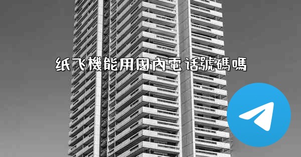 纸飞機能用國內電话號碼嗎