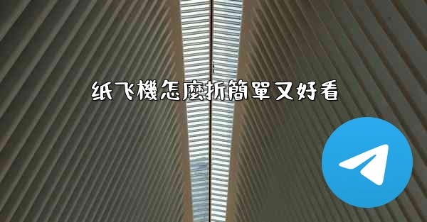 纸飞機怎麼折簡單又好看