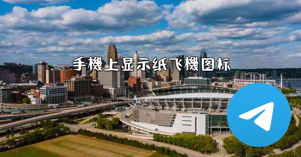 手機上显示纸飞機图标