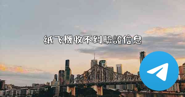 纸飞機收不到驗證信息