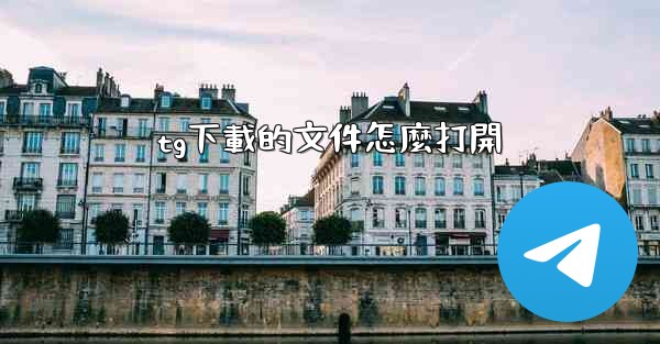 tg下載的文件怎麼打開