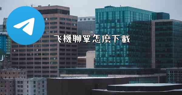 飞機聊單怎麼下載