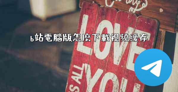 b站電腦版怎麼下載视频缓存