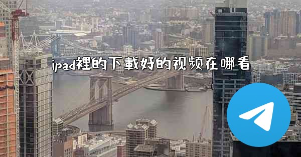 ipad裡的下載好的视频在哪看