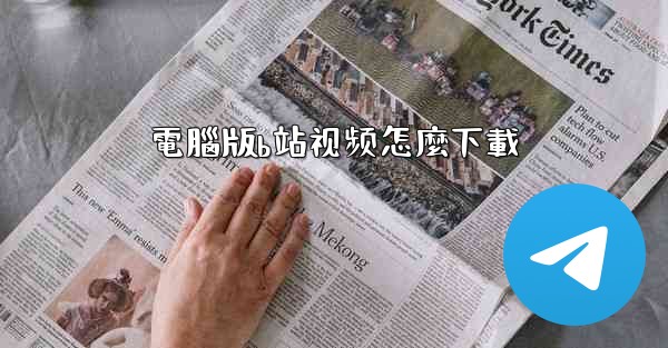 電腦版b站视频怎麼下載