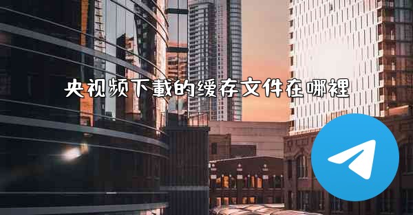 央视频下載的缓存文件在哪裡