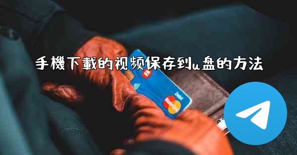 手機下載的视频保存到u盘的方法