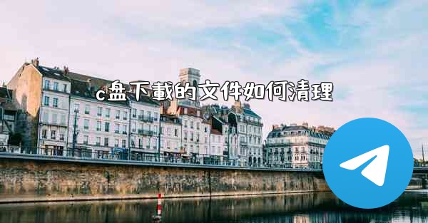 c盘下載的文件如何清理